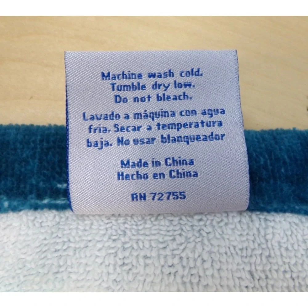 Kassa Fina Coastal Home Collection Bath Towel & Wash Cloth Seahorse‎ Shells